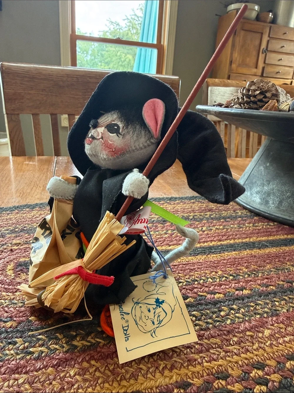 Vintage Witch Annalee Mouse Trick Or Treater
